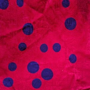 Liz Claiborne Red and Blue Polka Dot Silk Jacket